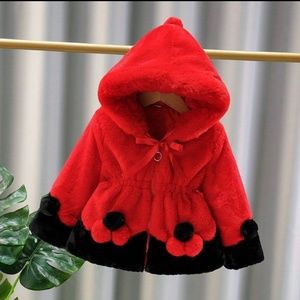 Brand new with tags Elegant girls faux fur coat, girls winter coat